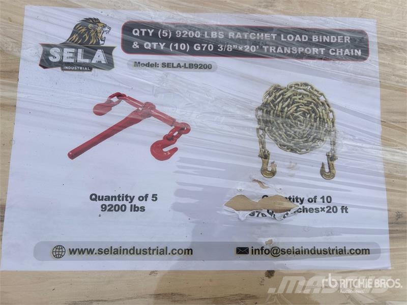 Quantity of  SELA LB9200 Ratchet Binders & Transpo مكونات أخرى