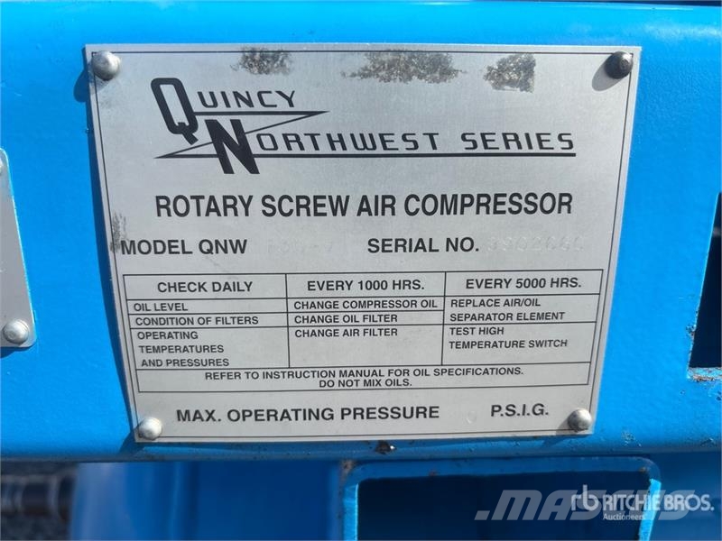 Quincy Northwest F30-V Skid-Mounted Electric Air Compress Compressori
