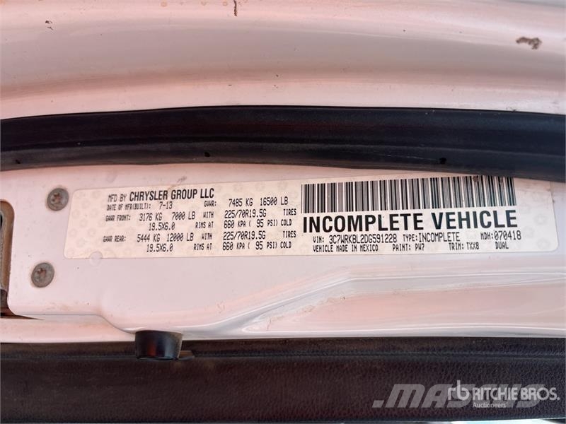 RAM 3500 Camiones plataforma