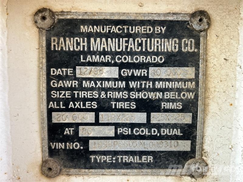 Ranco 24 ft Tri/A Pup Belly Dump Trailer Самоскиди