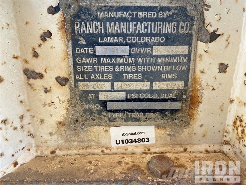 Ranco 35 ft T/A Pup Belly Dump Trailer Kiper prikolice