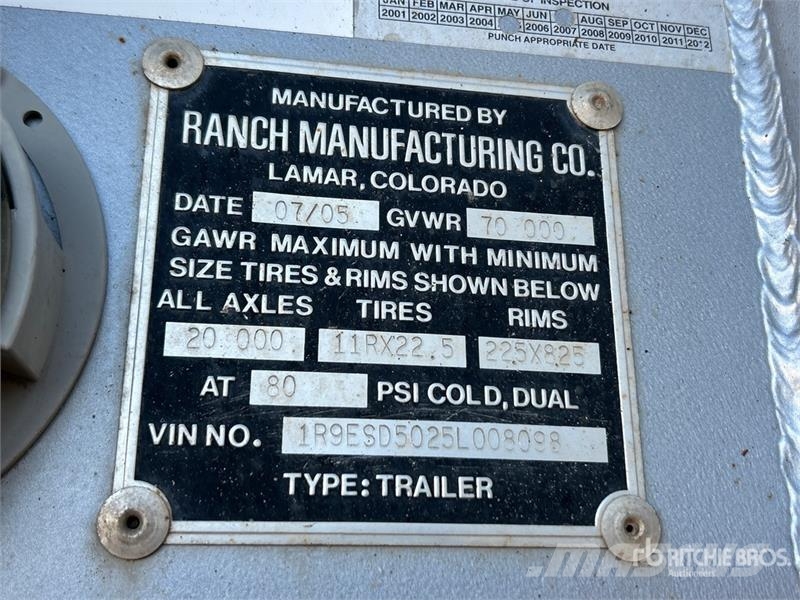 Ranco 36 ft T/A Frameless End Dump Trailer Rimorchi ribaltabili