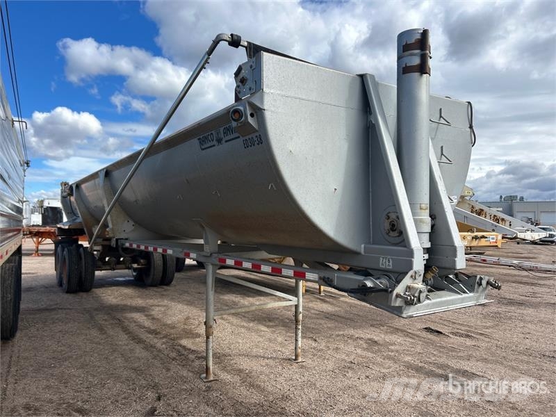 Ranco 36 ft T/A Frameless End Dump Trailer Самоскиди