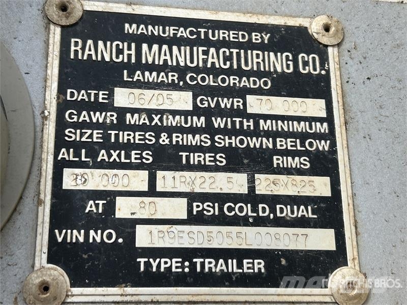 Ranco 36 ft T/A Frameless End Dump Trailer Самоскиди