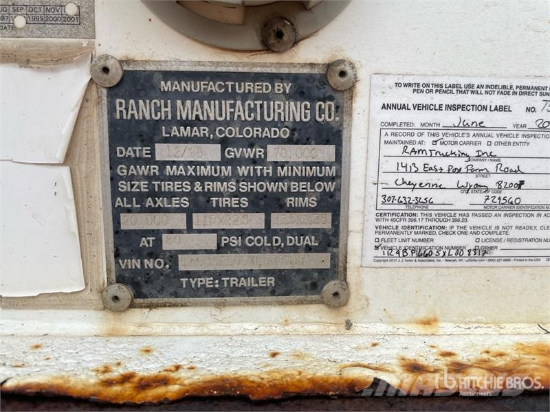Ranco 40 ft T/A Belly Dump Trailer Самоскиди