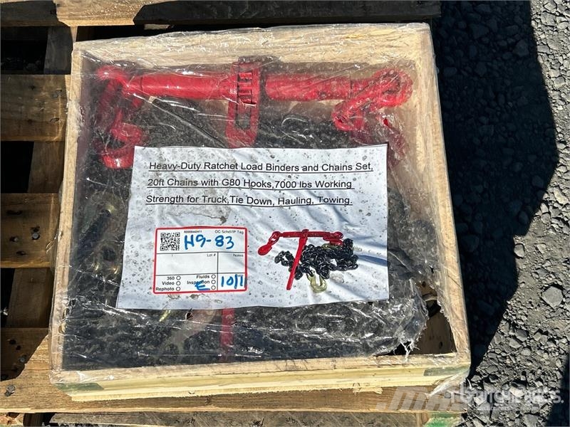  Ratchet Load Binders and 20 ft Chains & G70 7000 l مكونات أخرى