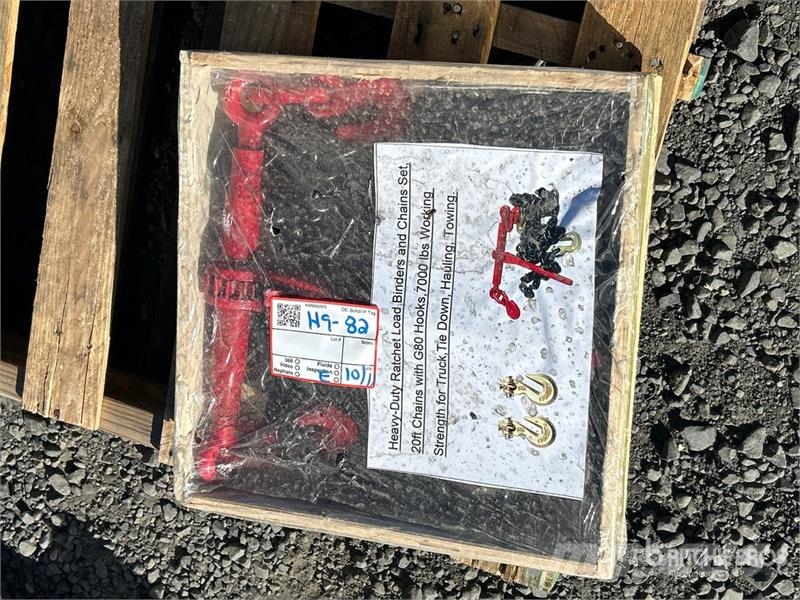  Ratchet Load Binders and 20 ft Chains & G70 7000 l مكونات أخرى