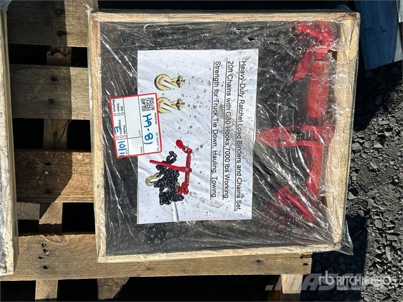  Ratchet Load Binders and 20 ft Chains & G70 7000 l مكونات أخرى
