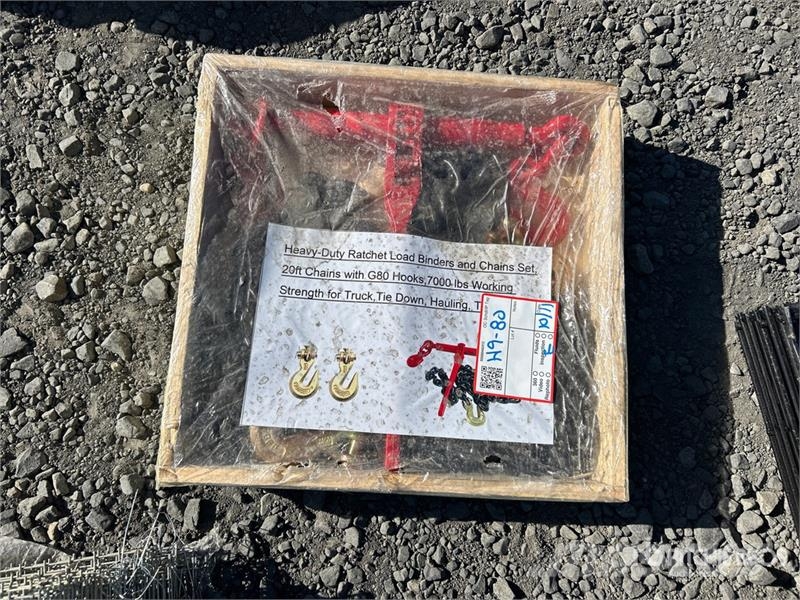  Ratchet Load Binders and 20 ft Chains & G70 7000 l مكونات أخرى