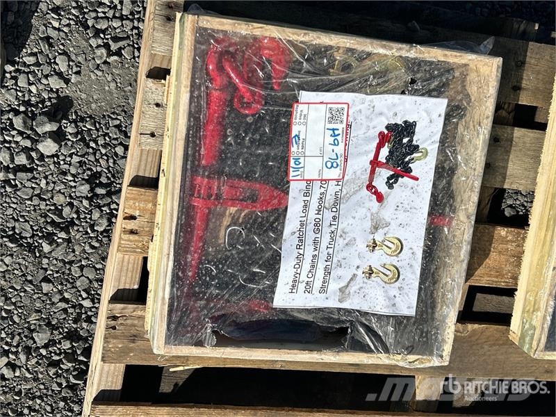  Ratchet Load Binders and 20 ft Chains & G70 7000 l مكونات أخرى