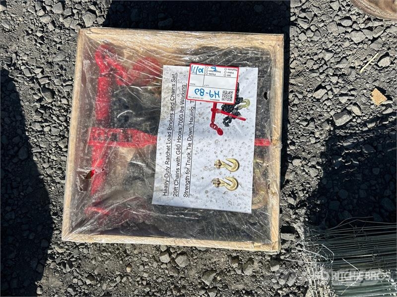  Ratchet Load Binders and 20 ft Chains & G70 7000 l مكونات أخرى