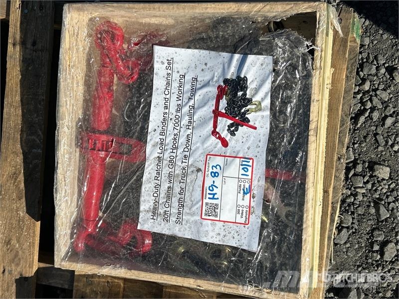  Ratchet Load Binders and 20 ft Chains & G70 7000 l مكونات أخرى