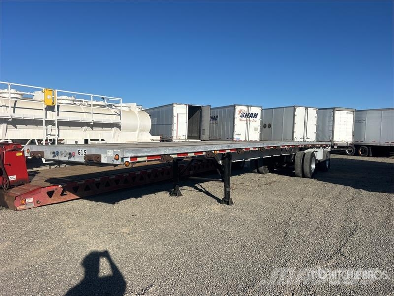 Raven 43 ft T/A Spread Axle Flatbed Trailer Plataforma plana/laterales abatibles