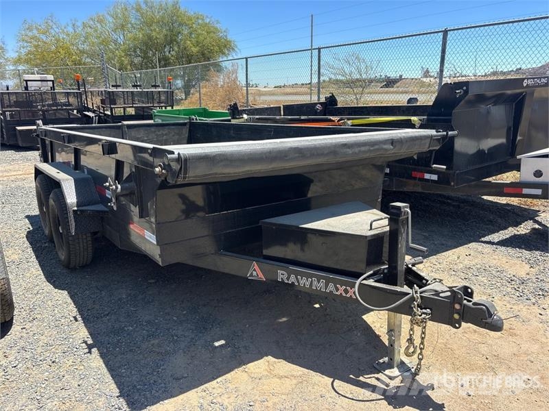 RawMaxx MDX12BP10K 12 ft T/A Dump Utility Trailer Самоскиди
