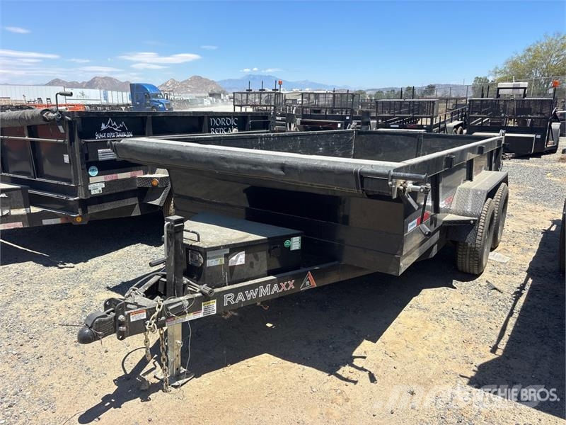 RawMaxx MDX12BP10K 12 ft T/A Dump Utility Trailer Самоскиди