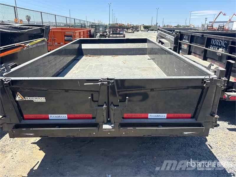 RawMaxx MDX12BP10K 12 ft T/A Dump Utility Trailer Самоскиди