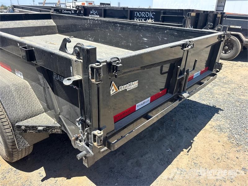 RawMaxx MDX12BP10K 12 ft T/A Dump Utility Trailer Самоскиди