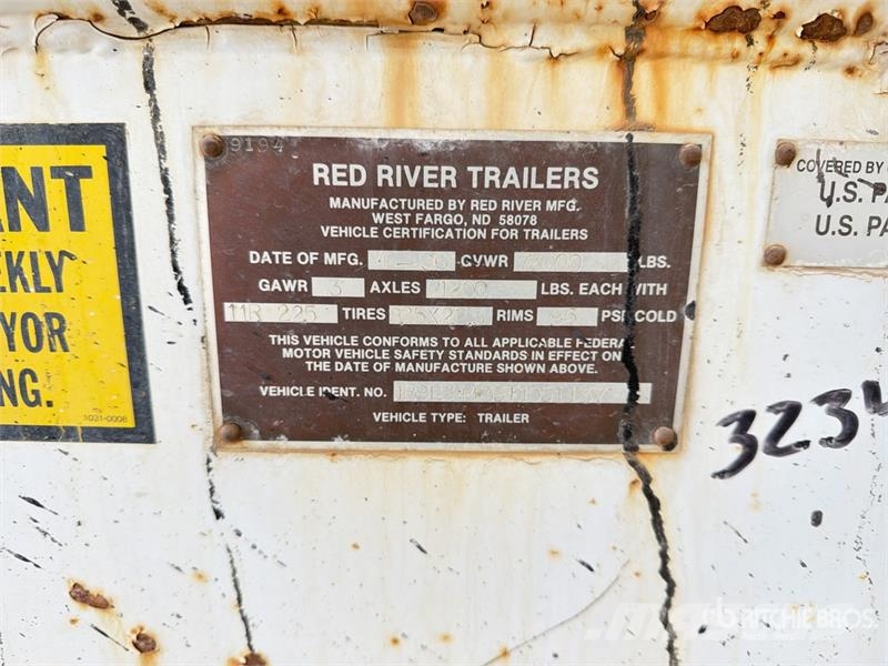 Red River 44 ft Tri/A Live Bottom Trailer Poluprikolice sa pokretnim podom