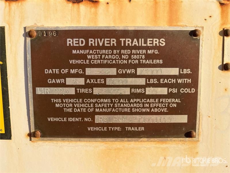 Red River LB339 44 ft Tri/A Live Bottom Trailer Poluprikolice sa pokretnim podom