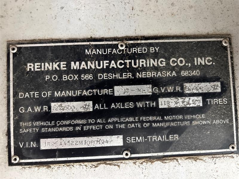  Reinke 45 ft T/A Flatbed Trailer Remolques de cama baja