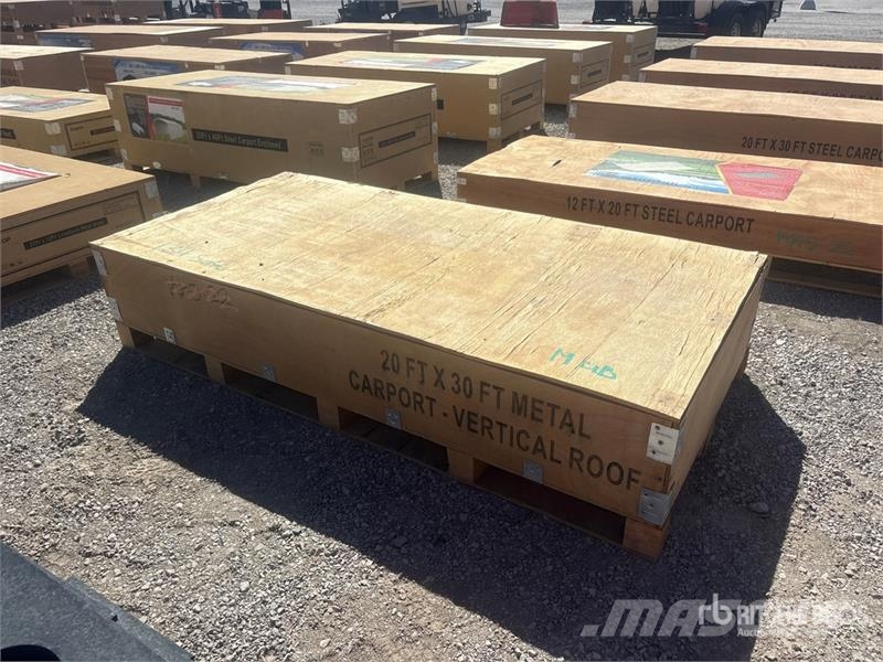 Rhino AGR-MC2030 20 ft x 30 ft Metal Carport (Unused) Edificación de acero