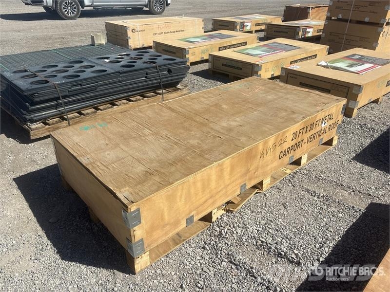 Rhino AGR-MC2030 20 ft x 30 ft Metal Carport (Unused) Edificación de acero