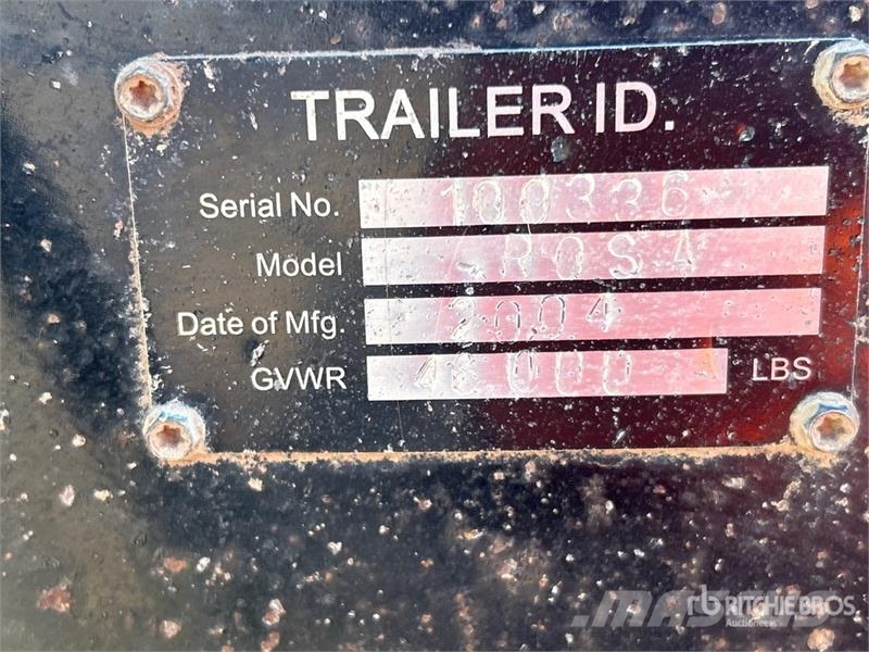  Rosa 18 ft T/A Turntable Log Trailer Kokvedēju piekabes