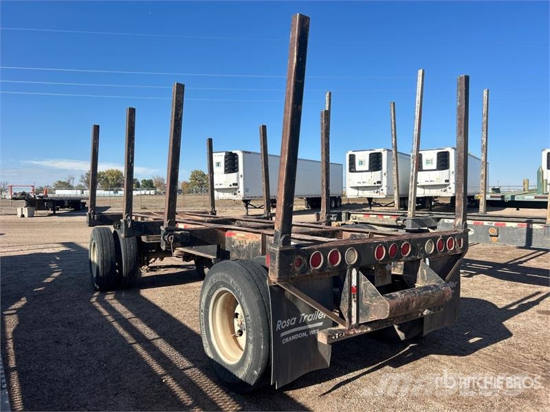  Rosa 18 ft T/A Turntable Log Trailer Kokvedēju piekabes