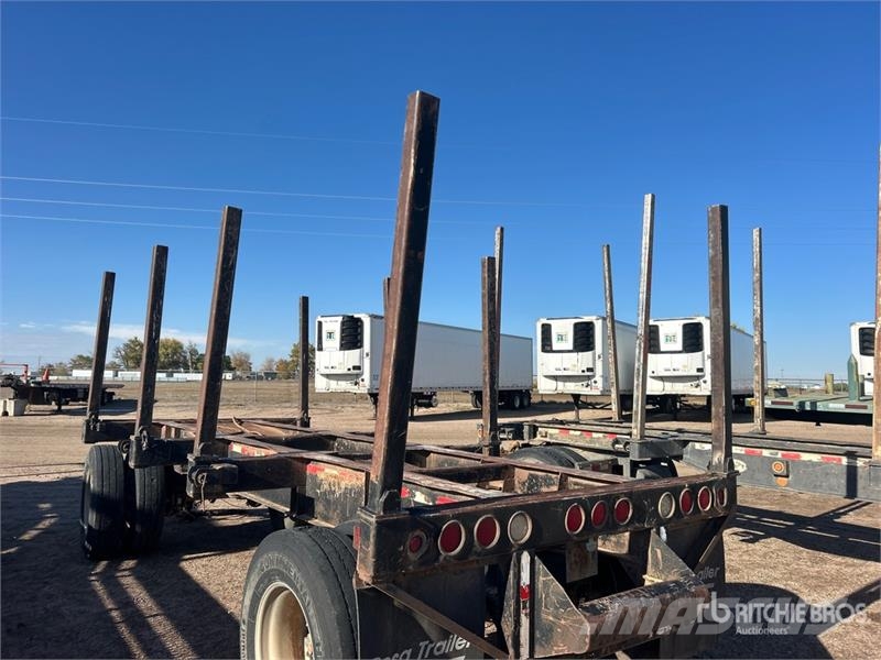  Rosa 18 ft T/A Turntable Log Trailer Kokvedēju piekabes