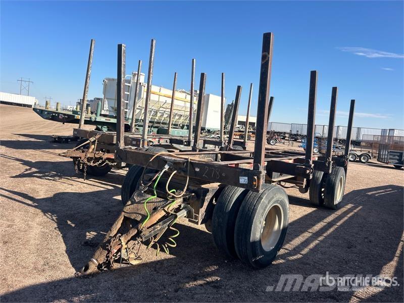  Rosa 18 ft T/A Turntable Log Trailer Kokvedēju piekabes