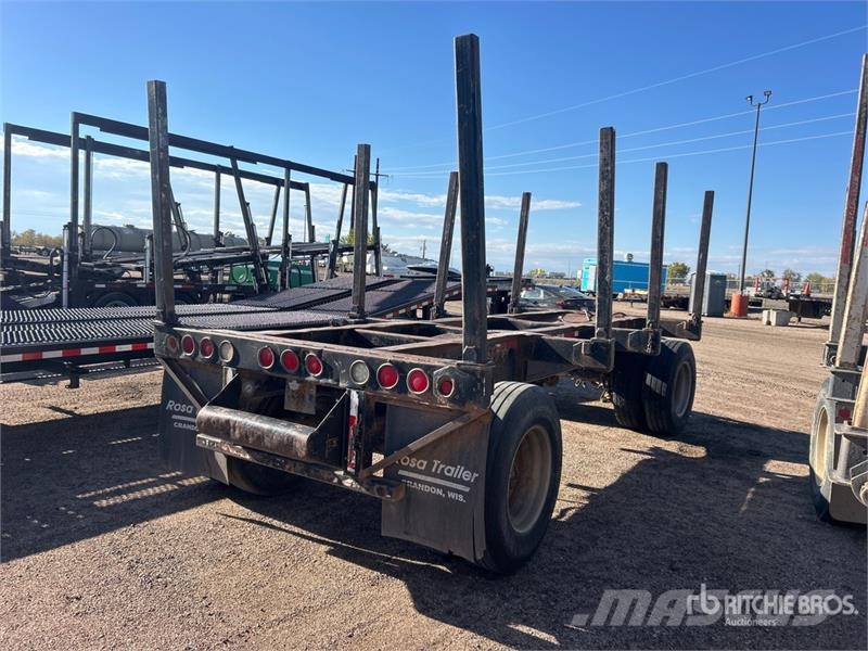  Rosa 18 ft T/A Turntable Log Trailer Kokvedēju piekabes