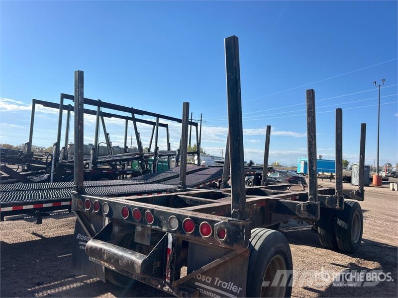  Rosa 18 ft T/A Turntable Log Trailer Kokvedēju piekabes