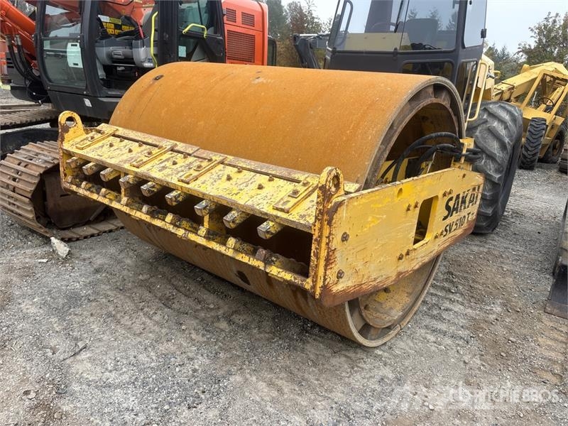 Sakai SV510 Padfoot Drum Compactor Single drum rollers
