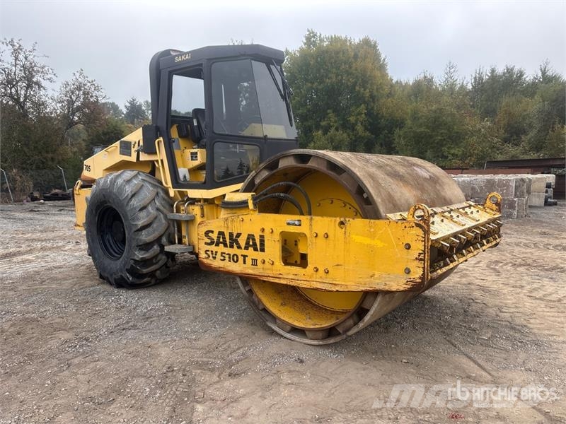 Sakai SV510 Padfoot Drum Compactor Single drum rollers