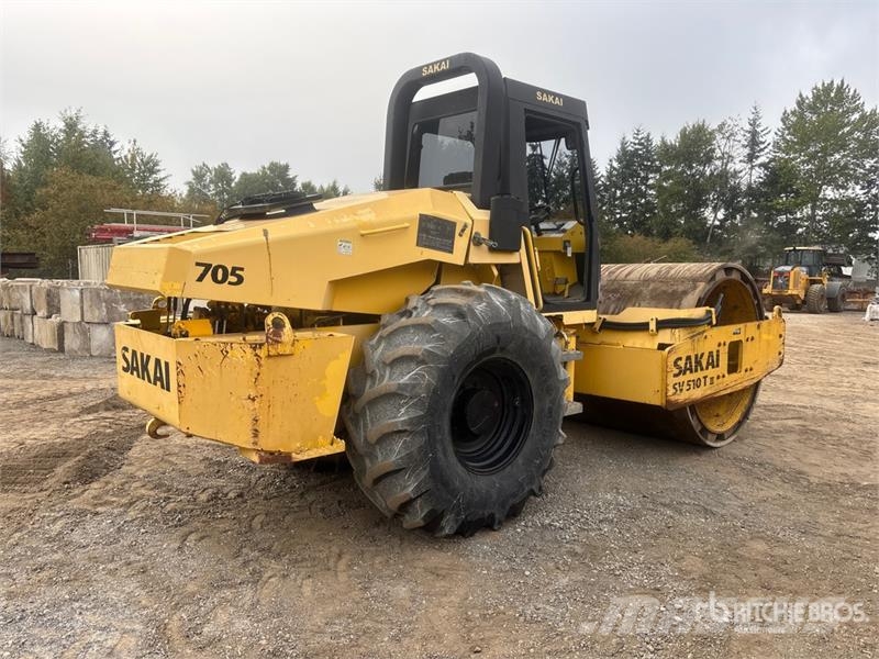 Sakai SV510 Padfoot Drum Compactor Single drum rollers