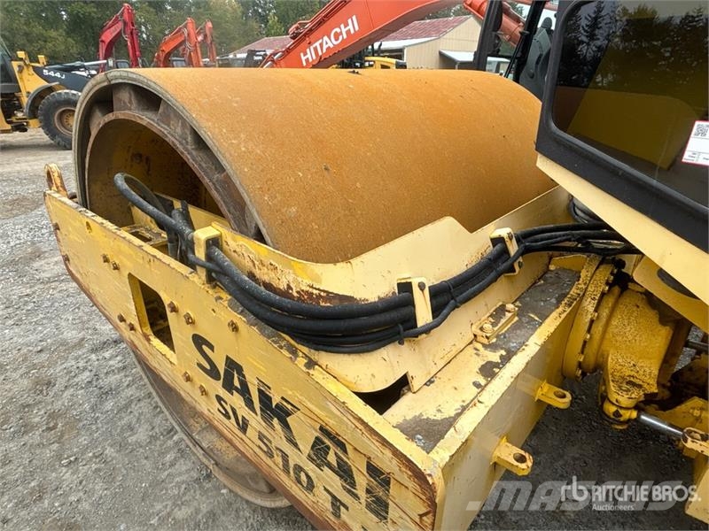 Sakai SV510 Padfoot Drum Compactor Single drum rollers
