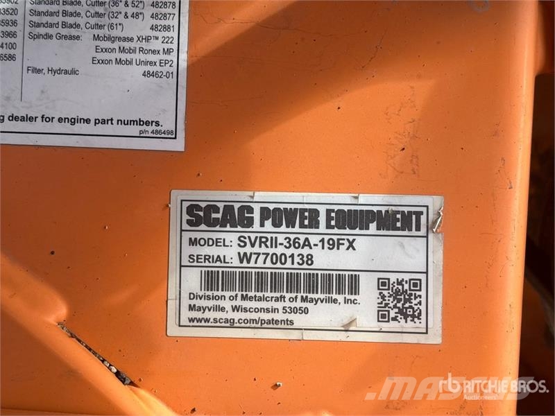 Scag V-Ride II Advantag 4x2 Stand-On 36 in Lawn Mower Kosiarki ogrodowe