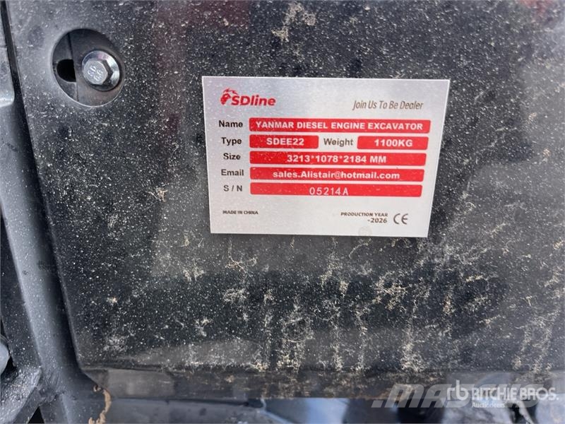 SDEE22-RED Mini Excavator (Unused) Mini Escavadoras <7t