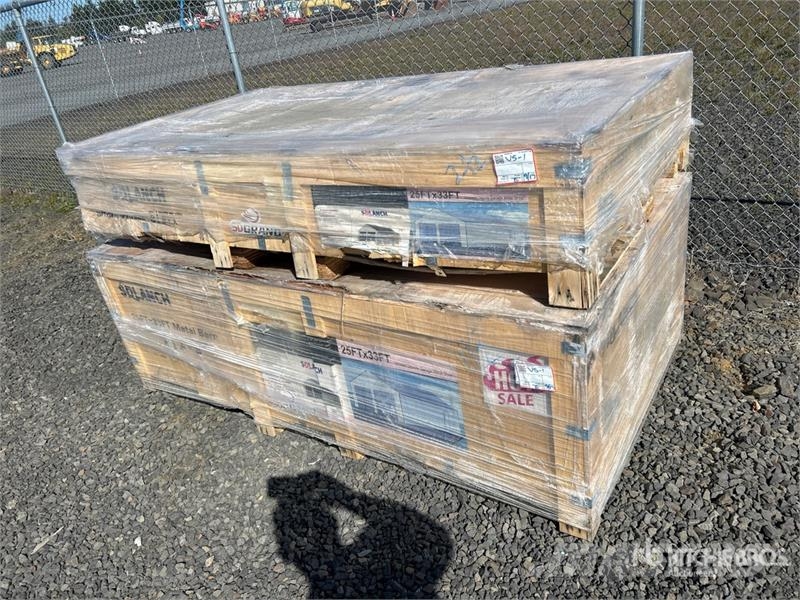  SDL2533DGMS 25 ft x 33 ft Double Garage Metal Shed Jeklene gradbene konstrukcije