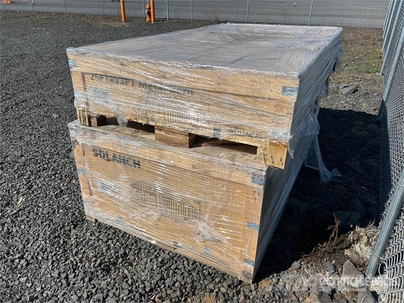  SDL2533DGMS 25 ft x 33 ft Double Garage Metal Shed Jeklene gradbene konstrukcije