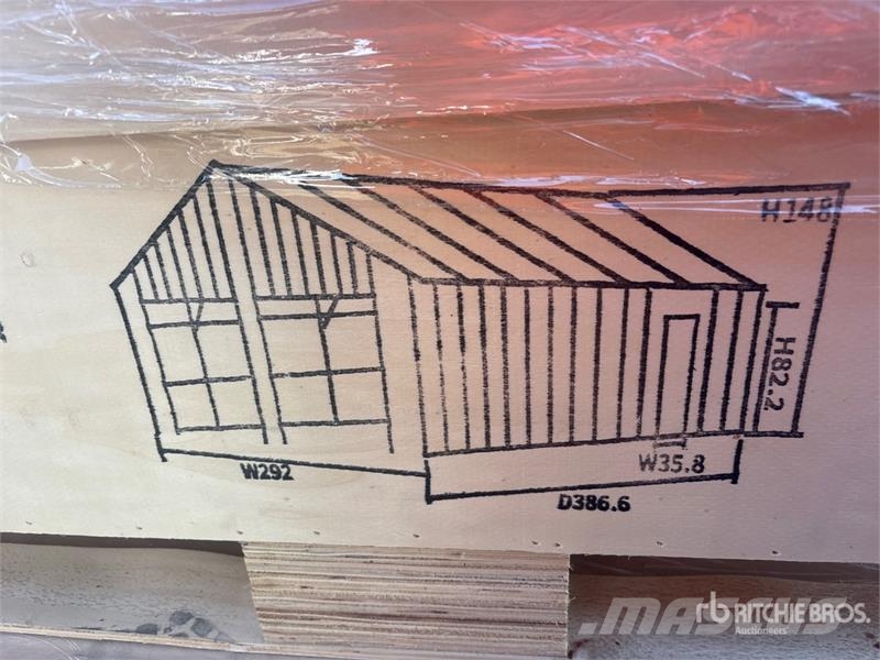  SDL2533DGMS 25 ft x 33 ft Double Garage Metal Shed المباني الإطار الصلب