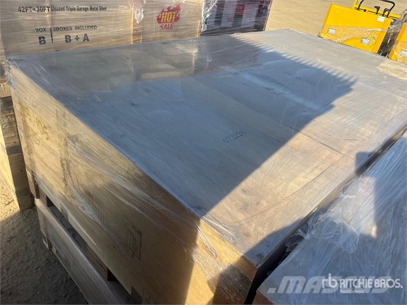  SDL2533DGMS 25 ft x 33 ft Double Garage Metal Shed المباني الإطار الصلب