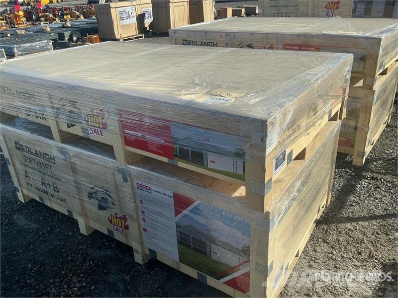 SDL2533DGMS Double Garage Metal Shed (Unused) Steel frame buildings