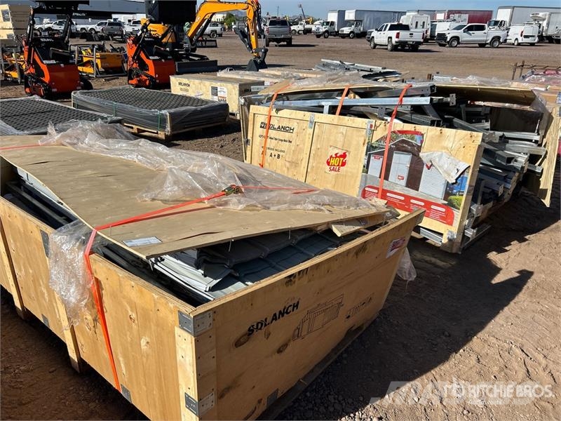 SDL4230TGMS Triple Garage Metal Shed (Unused) Stahlrahmenaufbauten