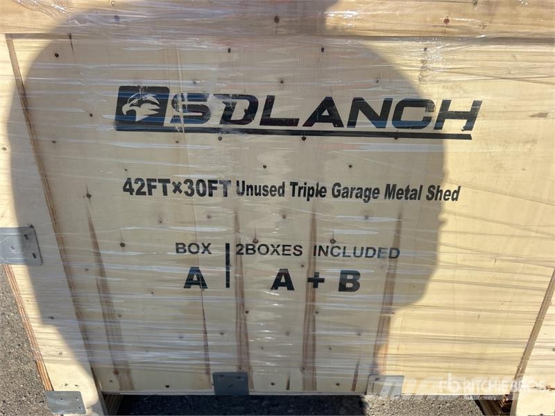 SDL4230TGMS Triple Garage Metal Shed (Unused) Стальные каркасные здания