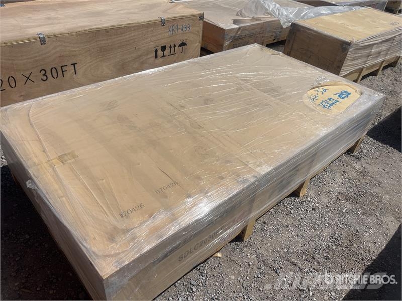  SDLC2030FT 20 ft x 30 ft Enclosed Carport (Unused) 钢架建筑