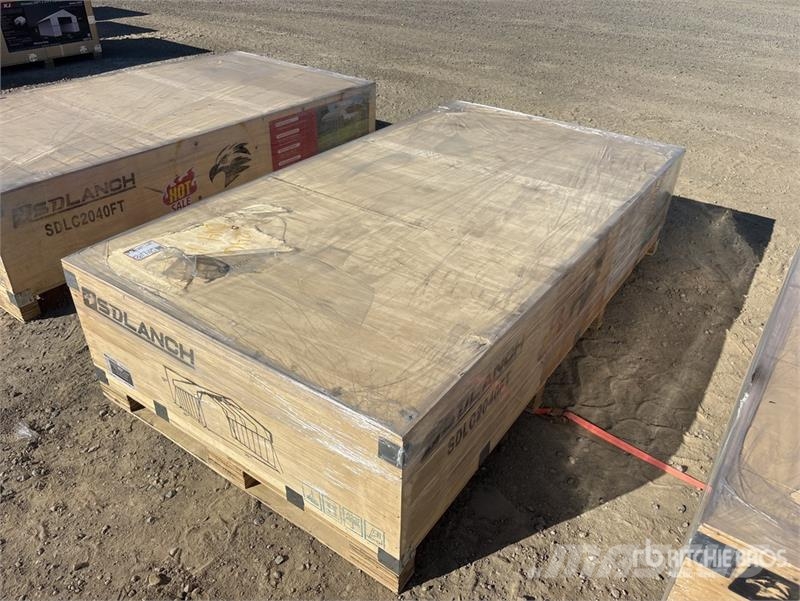 SDLC2040FT 20 ft x 40 ft Carport (Unused) Stahlrahmenaufbauten