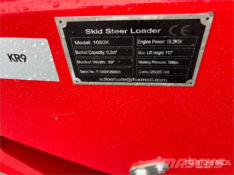  SDLOOL SL-1050K Mini Compact Track Loader (Unused) Kompaktlader