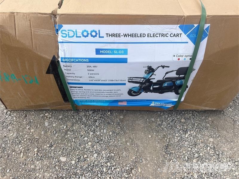  SDLOOL SL-D3 Electric Trike (Unused) Sõiduautod