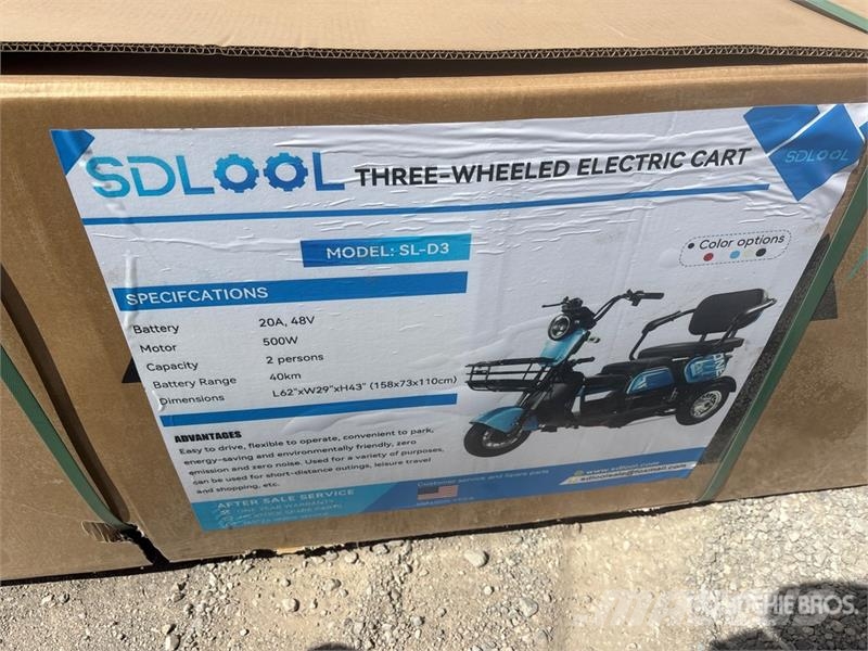 SDLOOL SL-D3 Electric Trike (Unused) Automobili